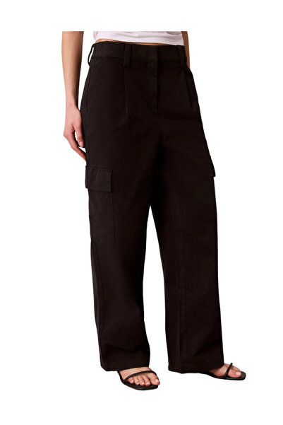 Calvin Klein Γυναικείο Cargo Παντελόνι Μαύρο LV047F623G-UB1