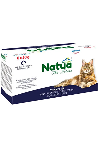 Natua طعام قطط رطب ناتوا مع التونة 6×50 جرام قطع