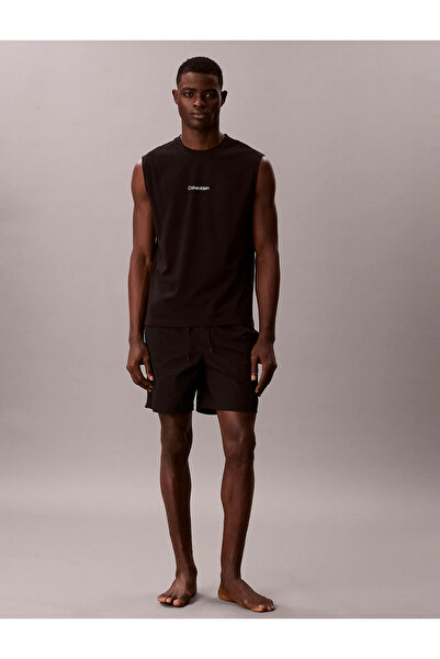 Calvin Klein Men's Brand Logo T-Shirt, Suitable for Daily Use, Black
