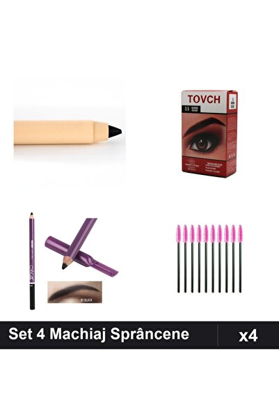 Makeup Ruby Rose Eyebrow Makeup Set of 4 - Kajal Pencil, Dye, Gray Pencil, 10...