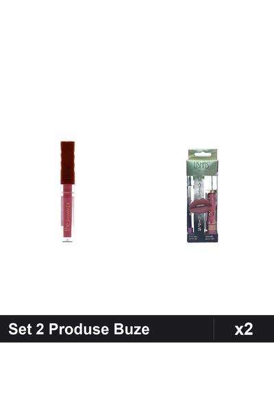 Makeup Set of 2 Lip Products Ruby Rose Gloss Shimmer 03 + Ushas Lipstick Penc...