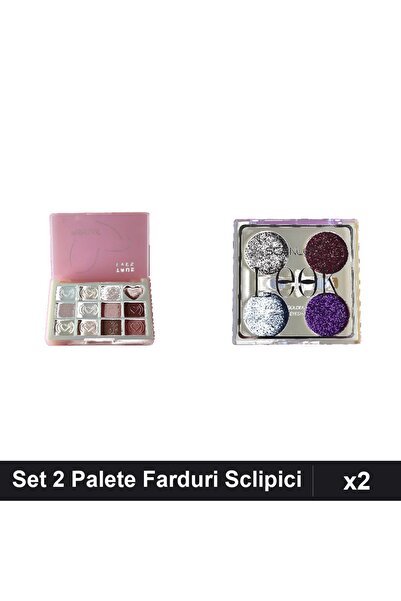 Makeup Set of 2 True Eyes Eyeshadow Palettes No. 03 and Scanlon No. 2, Glitte...