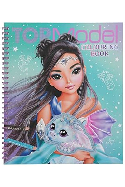 TOYFEST TOPModel Colouring Book Boyama Kitabı Ejderha Temalı Kız Çocuk Aktivi...