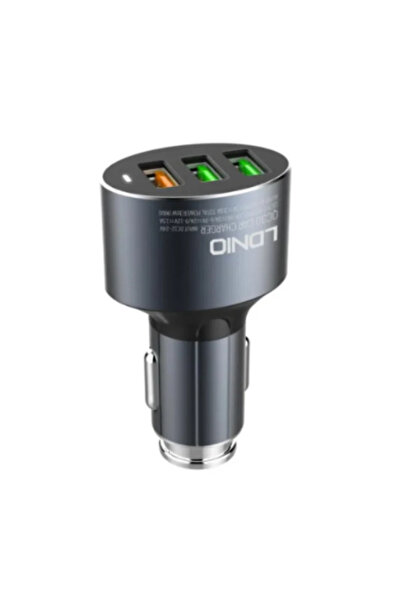 LDNIO لدنيو - شاحن سيارة سريع متعدد المنافذ – QC3.0 – مع كابل شحن