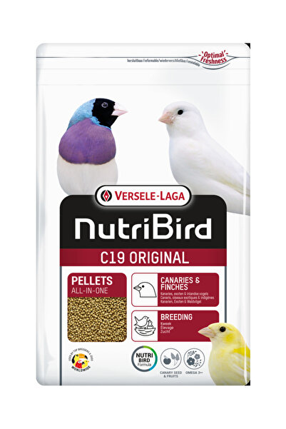 Versele Laga COSMOTEX Nutrıbırd C19 Orıgınal arya Fınch Pelet (211108) Yem 3kg