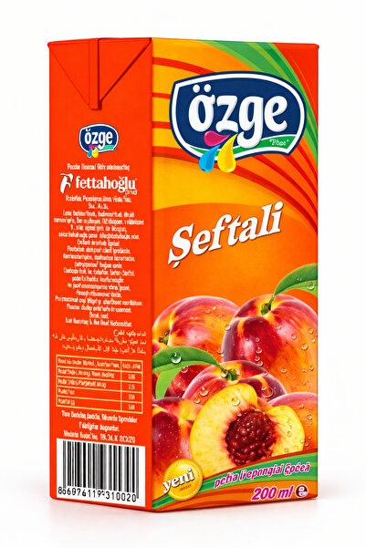 Özge Şeftali meyve suyu 27 x 200 ML (27 Adet)