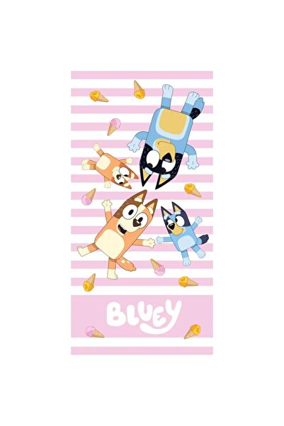 bluey Παιδική Πετσέτα Θαλάσσης Ροζ 70x140cm (Fast Dry)