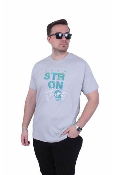 Starbattal Tricou cu gâtul în formă de O pentru bărbați, mărime mare, Strong ...