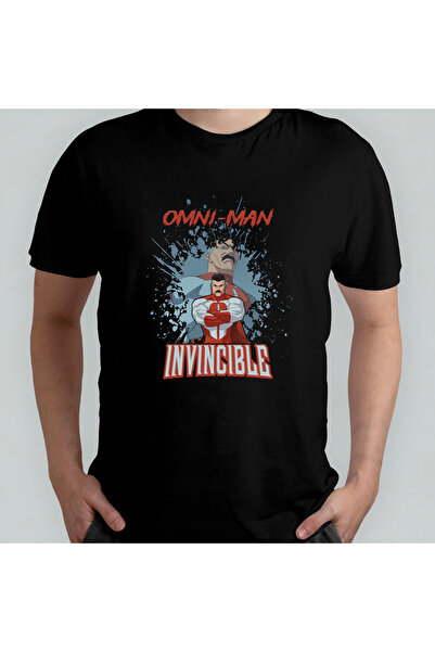 Pixxa Invincible Omni-Man Unisex 100% Cotton Crew Neck T-Shirt Model 2
