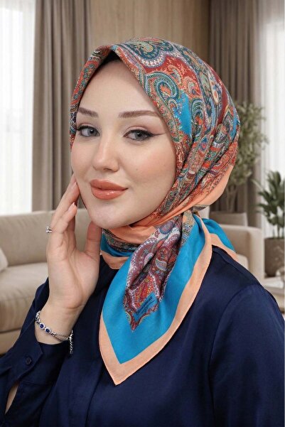 Big ModaEbrar وشاح ناعم منقوش - 115