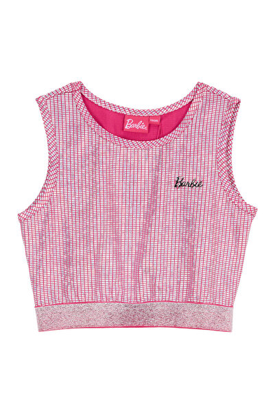 Barbie Pembe Kız Çocuk Desenli Bluz BRB6SG-BLZ6003