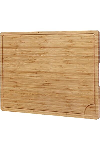 Garvee 61cm Large Bamboo Cutting Board - Kitchen Stovetop Cover with Deep Jui...