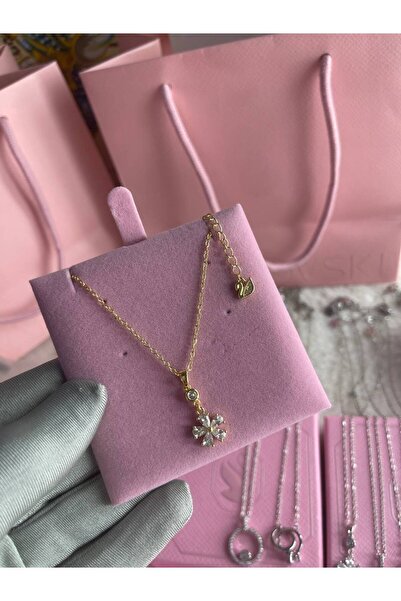 Generic Women's Gold Color Zircon Stone Detailed 7 Model Chain Necklaces |   ...