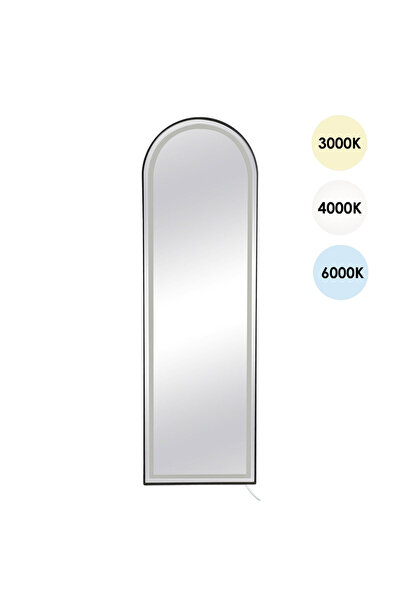 Zumzeria Wall Mirror with Aluminum Frame & LED Light 50x160cm