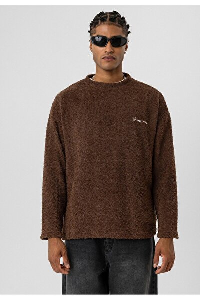 S13 Store Crew Neck Oversize Plush Sweatshirt
