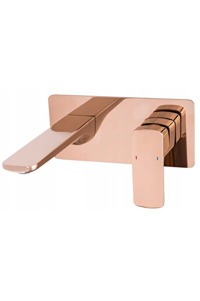 Granitan Baterie Lavoar Incastrata CUBIC, Aurie Rose, Alama