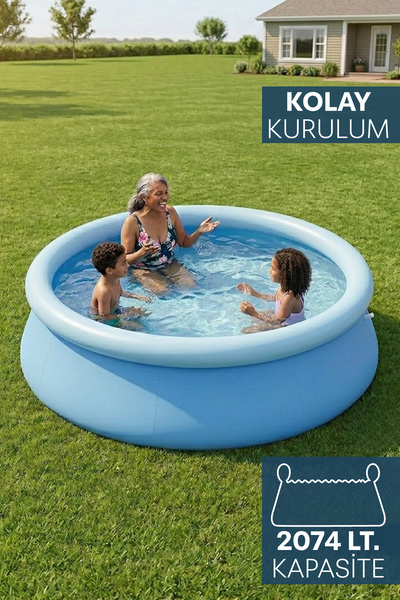 Blooma Kolay Kurulum Şişme Havuz - Aile Havuzu 244x63 cm
