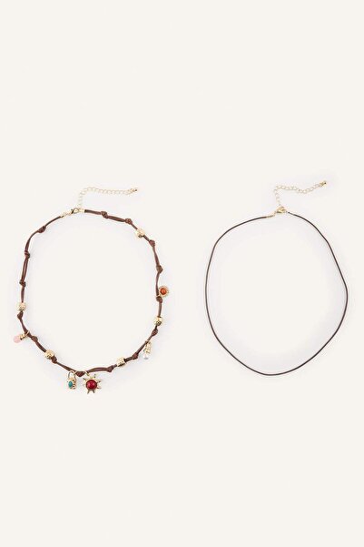 DeFacto Women's 2-Piece Rope Necklace Set H6980Axns