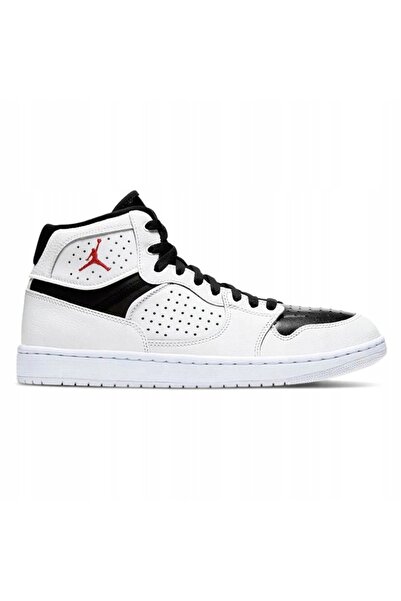 Nike Jordan Access mid-high sneakers, Leather, white/black, 10