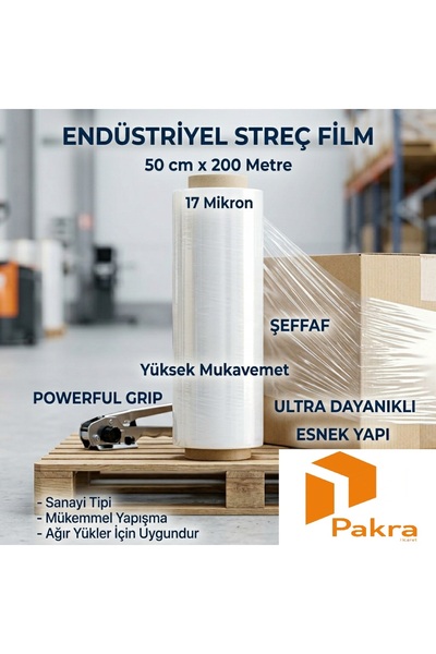 PKR ENDÜSTRİYEL STREÇ FİLM PALETLEME TAŞINMA