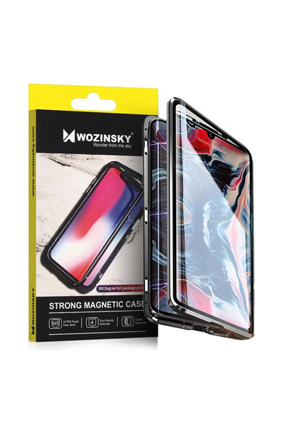 WOZINSKY Husă magnetică integrală 360, față și spate cu sticlă integrată, Sam...