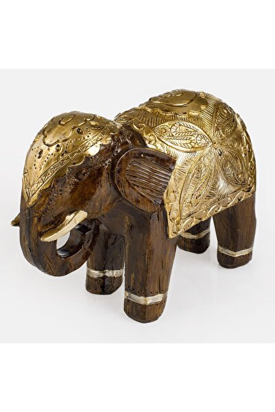 Zumzeria DECOR DE MASĂ ELEFANT AURIT 17X21CM