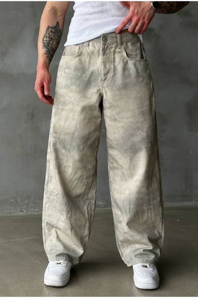 cezstudio Ekstra široke premium pantalone sa kamuflažnim uzorkom