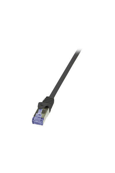 LogiLink Cablu patch, cat. 6A S/FTP, 50,0 m, ecranat negru (PIMF), 4 x 2 AWG ...