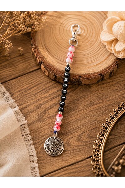 Handmade Sunshine Mandala Charm Keychain