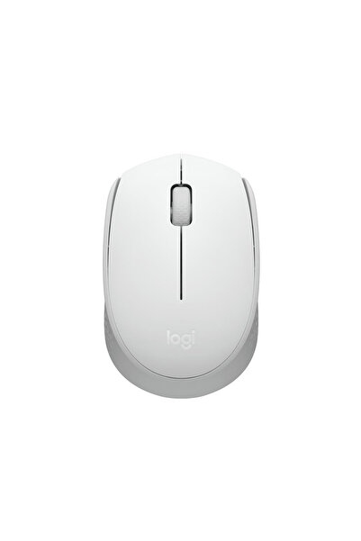 logitech 910-006867, M171 White, USB Nano 2,4G Kablosuz, 1000dpi, Optik, 3 Tu...
