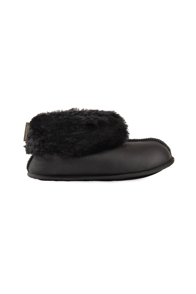 Pegia Genuine Leather Fur Slippers 191211