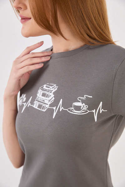 ZAZZONİ Printed Short Sleeve Women's T-Shirt