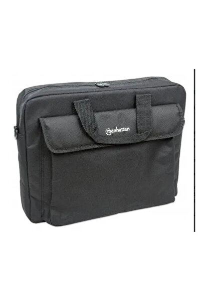 MANHATTAN Servietă pentru laptop de 15.4 " Black London, din poliester, compa...