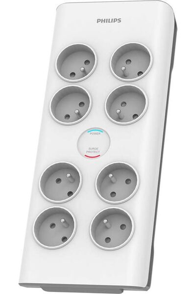 Philips Prelungitor SPN anti-supratensiune 8 prize 2 m alb (1_784107)