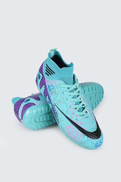 GÜLERSHOES Garantili Bilekli Krampon Çoraplı Çivisiz Erkek Futbol Halı Saha A...