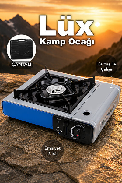 Fischer One Lüx Kamp Ocağı - Taşıma Çantalı Emniyet Kilitli Kartuşlu Ocak 34x...