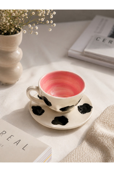 MeGgDecor Blush Cow Kahve/Çay Fincanı