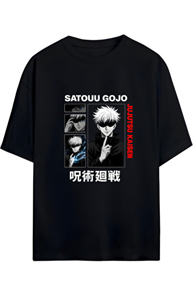 Grafftee Clothing Jujutsu Kaisen Anime Serisi Baskılı Yazılı Pamuklu Unisex T...