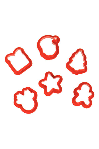 Zumzeria Mini Plastic Cookie Cutters - 6pcs