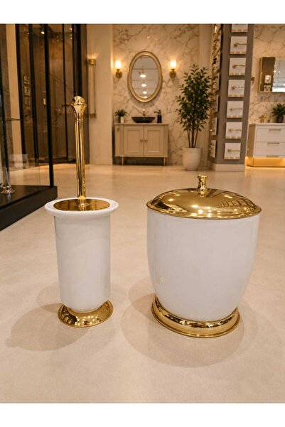 FYM bagno Gold Porselen Banyo Seti