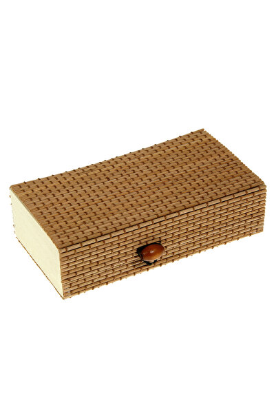 Zumzeria Brown Bamboo Storage Box 15x8x4cm