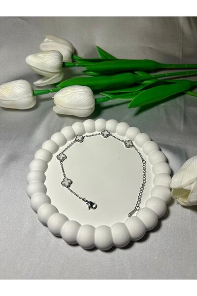 ATALYA ACCESSORY سوار نسائي صغير من الفولاذ المقاوم للصدأ - 17+5 سم