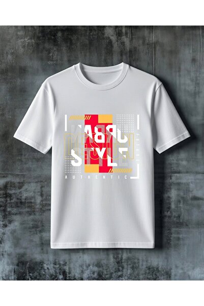 COMVİCHO Design Colorful Printed Oversized T-Shirt
