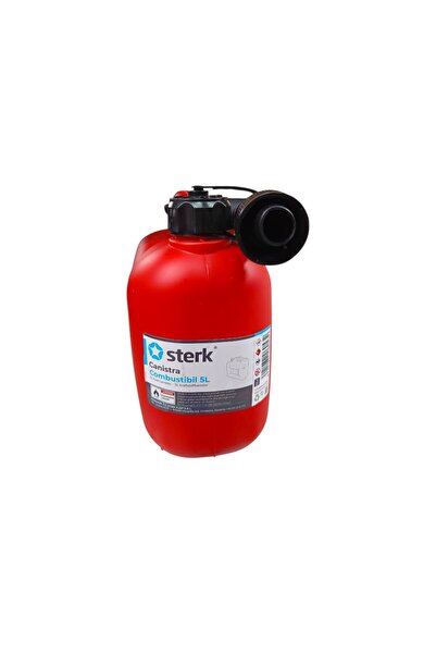 sterk Plastic fuel canister with funnel 5 liters, 30x13x23 cm, brand