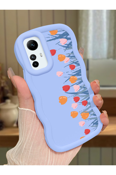 ucuc Redmi Note 12S Uyumlu Mavi Silikon Kılıf Kamera Korumalı Darbe Emici Tas...