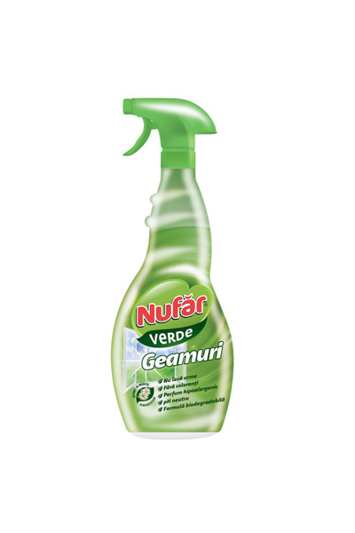 Nufar Solutie curatare geamuri Verde, 500 ml