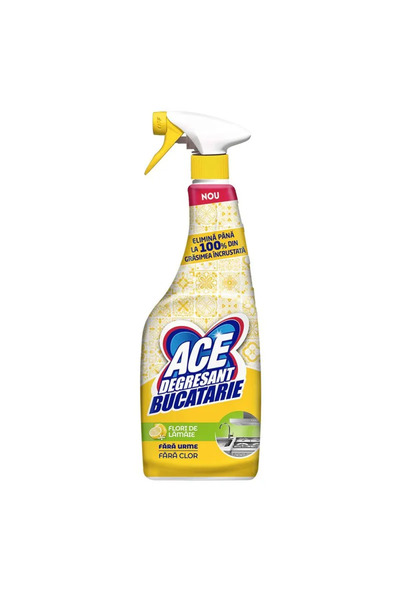 ACE Kitchen degreaser spray, chlorine-free, with lemon blossom, 650 ml