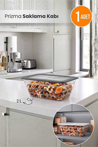 Orvila 2Lt Single Prism Storage Container Food Storage Container Cabinet Orga...
