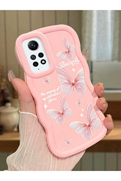 ucuc Redmi Note 12 Pro 4G Uyumlu Pembe Silikon Kılıf Kamera Korumalı Darbe Em...