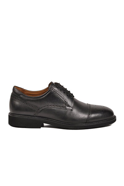 Gianni Maggi Black Genuine Leather Men's Classic Shoes